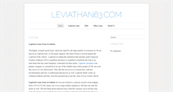 Desktop Screenshot of leviathan63.com